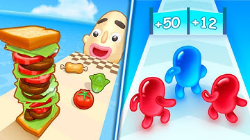 Sandwich Runner & Count master - All Levels Android iOS Walkthrough Gameplay - New Apk Update