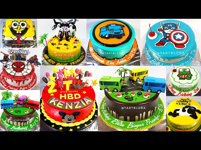 Contoh kue ulang tahun anak laki laki & Perempuan | Cake Decorating class=