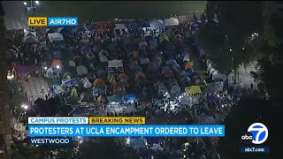 Police At Ucla Seeking To Disperse Protesters As Crowd Grows In Size