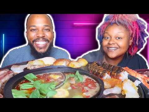 Video KITCHEN SINK HOT POT MUKBANG 먹방 EATING SHOW | KING... - youtube