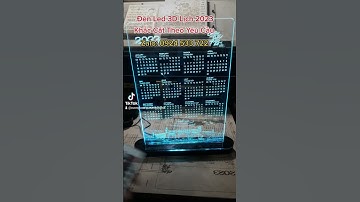 Lịch Đèn Ngủ Led 3D 16 Màu #LịchLed3D16Màu #LịchĐènLed #Lịch2023ĐènLed  #LịchMiCaTếtĐènLed3D16Màu