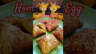 Bakery Style Homemade Egg Puff #trendingshorts #eggpuffs #puff #snacks #easyrecipe #egg #food #easy