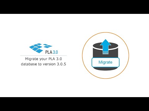 Migrate your PLA 3.0 database to version 3.0.5