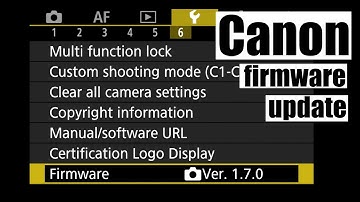 How to update Canon firmware | tutorial | english [4K]