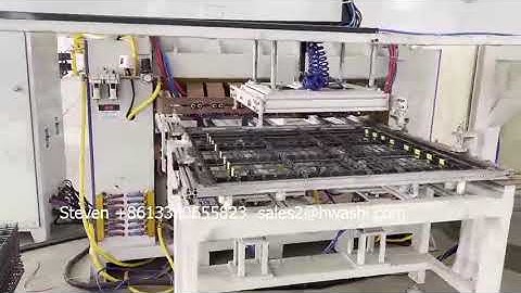 HWASHI Wire Shelf Wire Mesh automatic welding machine with X and Y automatic wire loading hopper