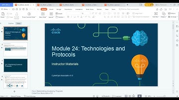 CISCO CyberOp Module 24: Technologies and Protocols
