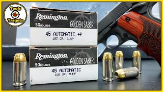 To P, or Not To P....45 ACP Standard VS +P Remington Golden Saber Ballistic Gel AMMO Test!