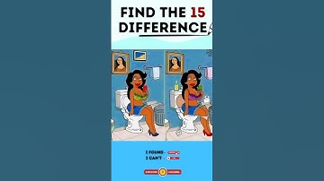 Can You Spot All 15 Differences? | Brain Teaser Challenge #shorts