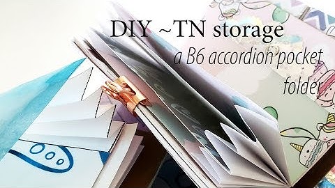 DIY~ TN storage | a B6 Accordion AND Pocket size folder for your Travelers Notebook
