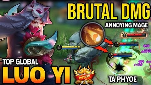 BRUTAL DAMAGE! LUO YI BEST BUILD 2022 | TOP GLOBAL LUO YI GAMEPLAY | MOBILE LEGENDS✓