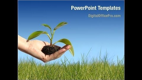 Sprout In Hands PowerPoint Template Backgrounds - DigitalOfficePro #08162