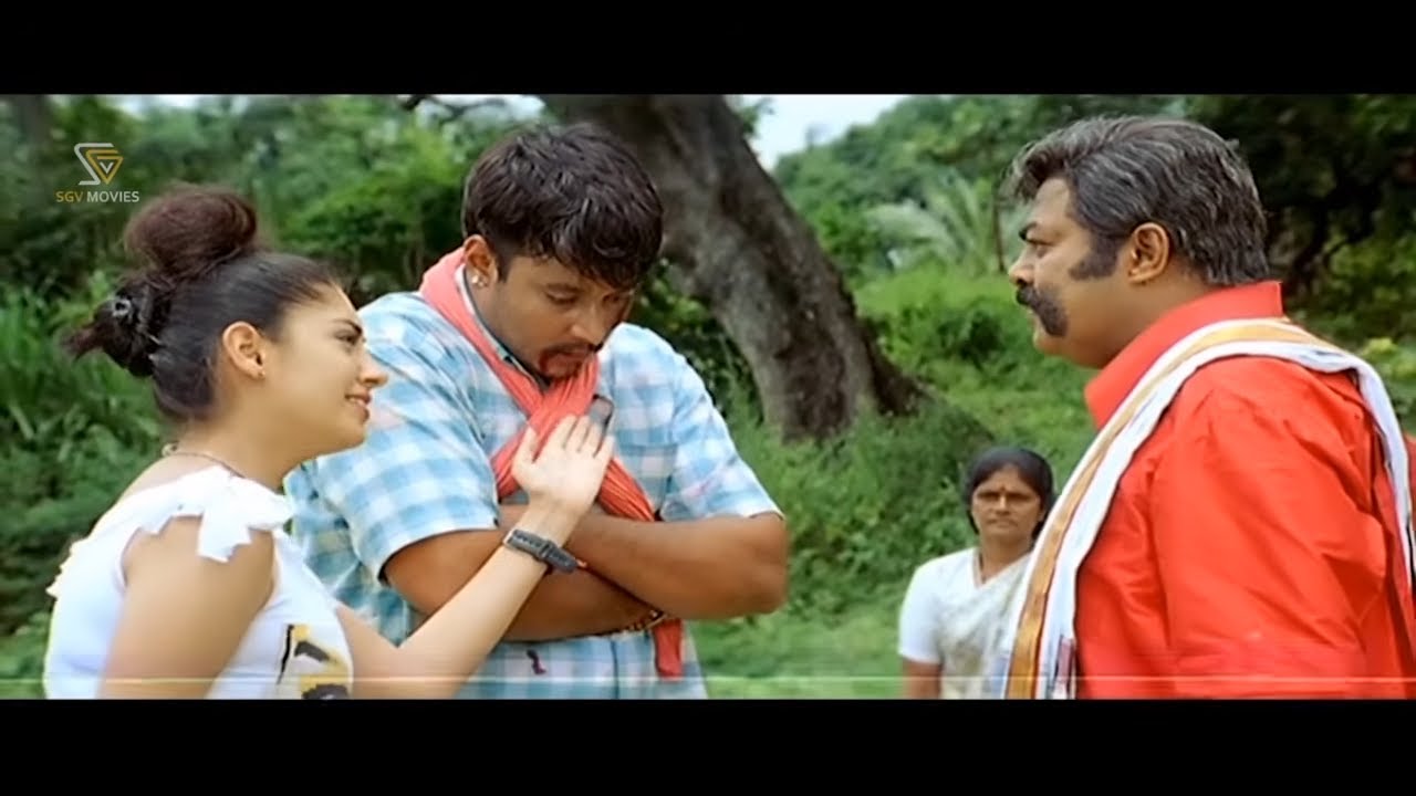 Daughter Slaps Srinivasamurthy for Beating Lover Darshan Mercilessly - Sardara Kannada Movie Part 02