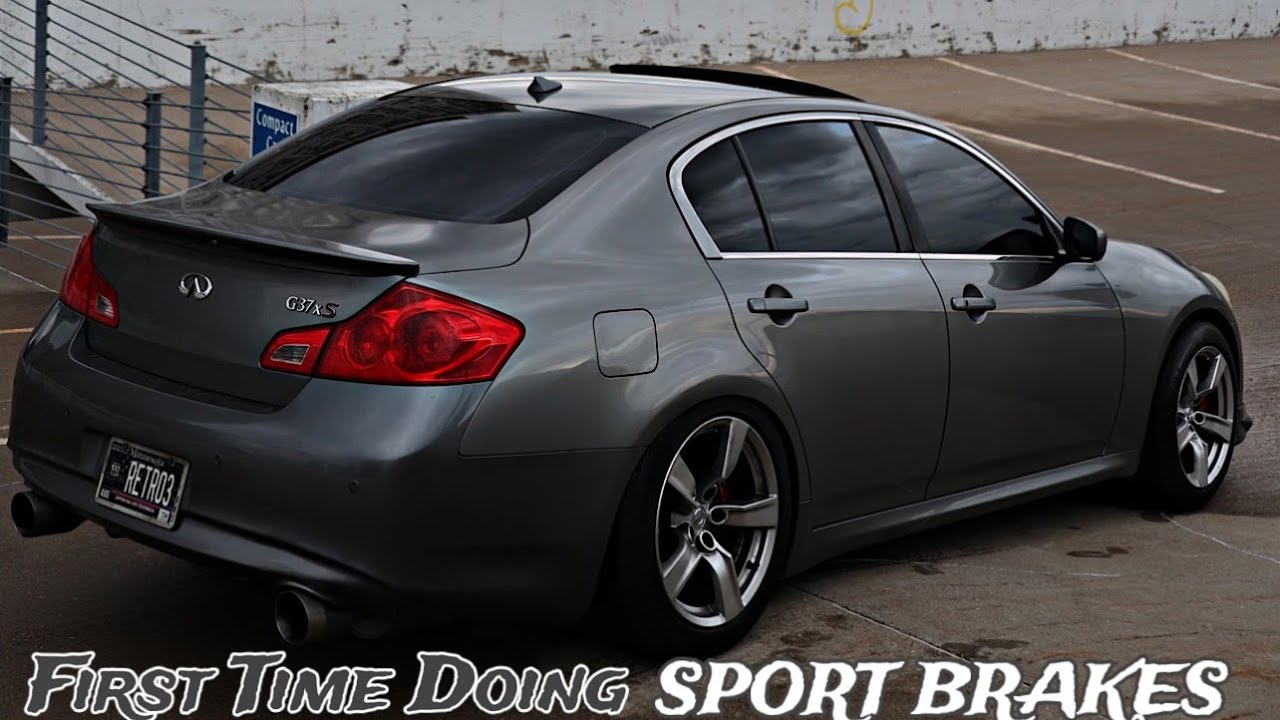 HOW TO CHANGE YOUR INFINITI G37 SPORT BRAKES YouTube