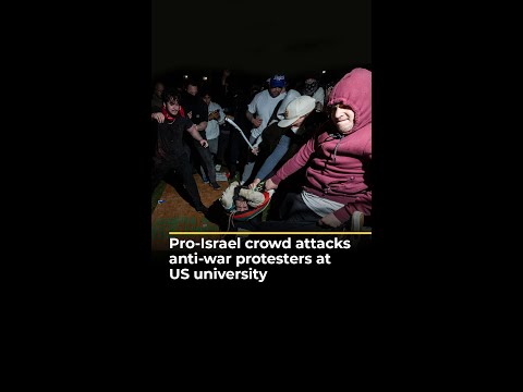 Israel Supporters Attack Anti-War Protesters At Ucla University In Us | Aj Shorts