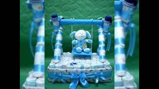 14 creative and unique diaper cakes and gift hampers for baby shower
