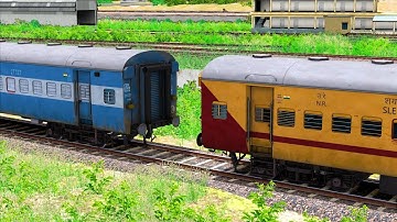 ICF Blue Coupling UTKRISHT Coach | BUMPY RAILROAD | Train Simulator | Railworks 3 | NTG GAMING