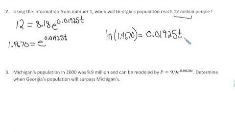 Exponential Equations Word Problem Notes 2