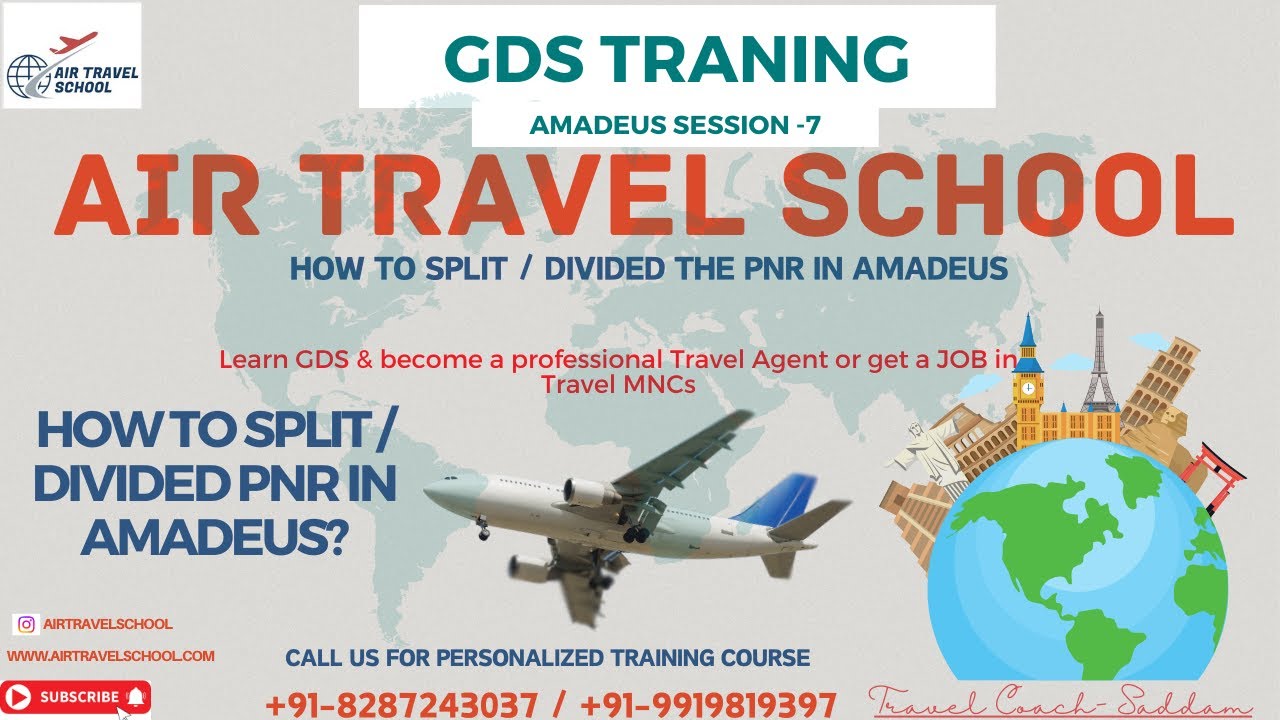 Amadeus Session 7. How to split PNR. SPLIT OFF. How to divide passengers in amadeus. SP Command.