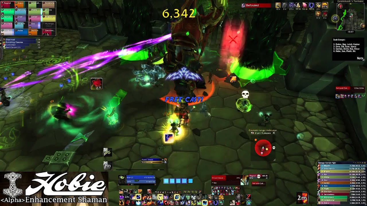 Mythic Fel Lord Zakuun Enhancement Shaman PoV