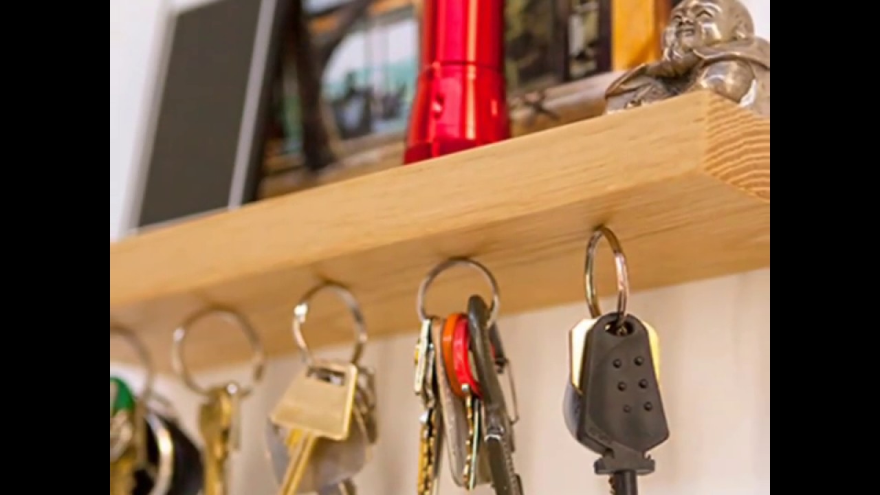 15  IDEAS DE COLGADORES PARA  ORDENAR LAS LLAVES -  PORTA LLAVEROS