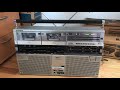 SHARP GF-555H stereo double cassette boombox golden era 80s