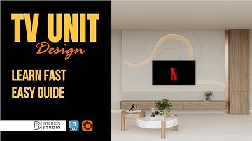TV Unit Modeling – Beginner to Pro Tutorial @3dinteriorstudio
