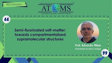 Prof. Eduardo Filipe - Semi-fluorinated soft-matter: towards compartmentalized supramolecular struct