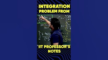 Integration Problem From IIT Professor