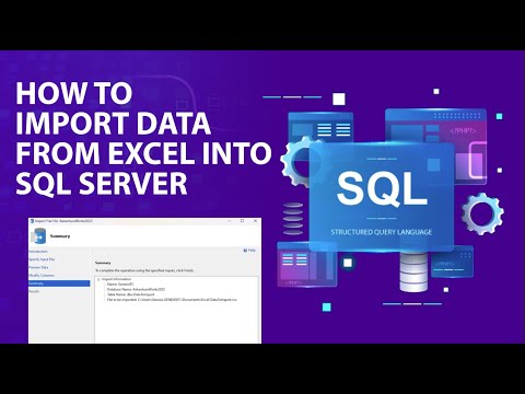 How to import data from Microsoft Excel into SQL Server (SSMS) - YouTube