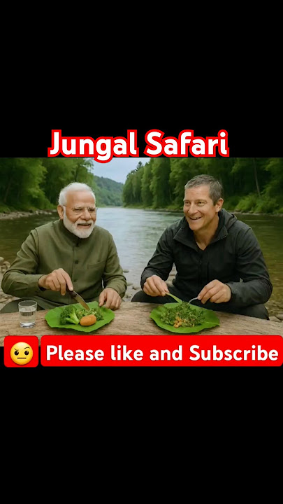 Modi ji and Bear Grylls enjoyed food in the Forest #shortsfeed #funny #shorts #viralvideo #ytshorts
