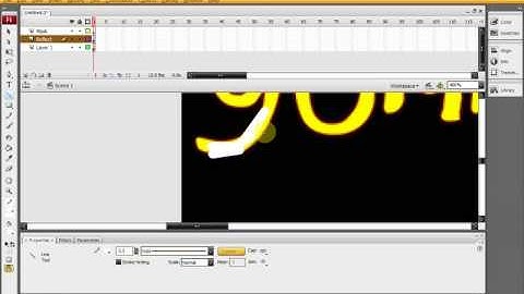 Making a text shine - Flash Tutorial