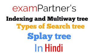 Splay tree | Types of search tree | Indexing | Advanced data structures