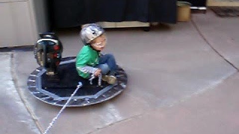 Homemade Hovercraft Test 2 Captain Drew