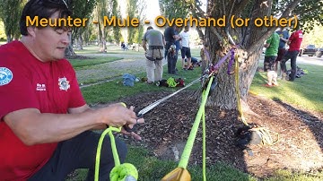 Lowering past a knot with the Petzl Maestro