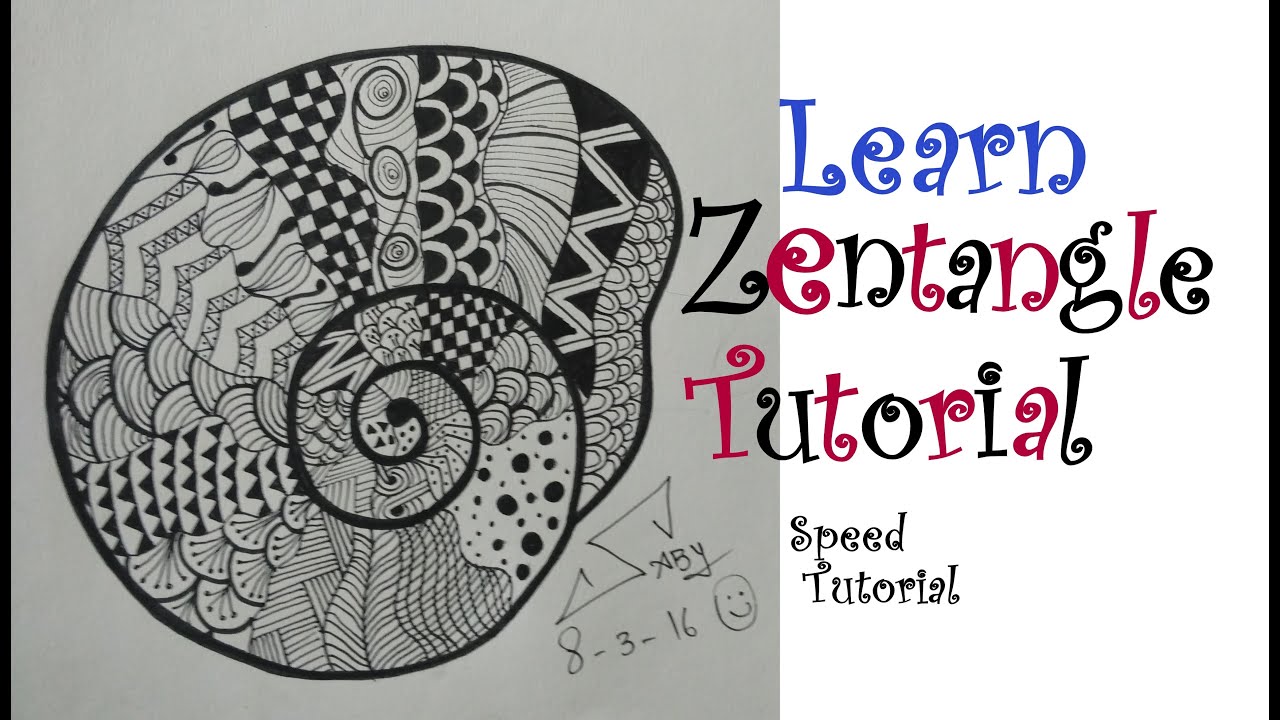 How To Draw Easy Zentangle Art Design For Beginners Easy Tutorial