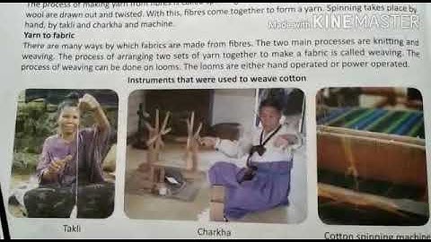 MLZS JHANSI CLASS 6 Science Chapter 3 Fiber to Fabric Lecture 4