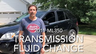 Transmission Fluid Change in a 2011 ML350 W164