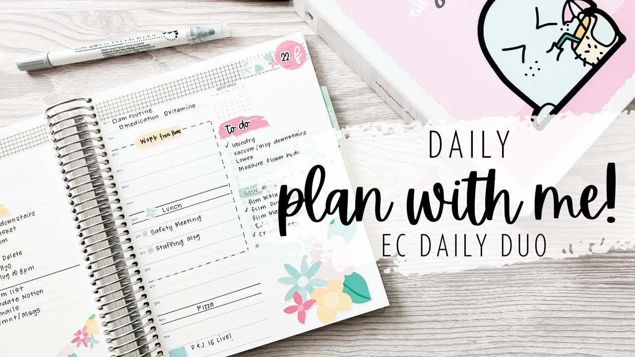 Plan With Me Using ONE Erin Condren Sticker Book