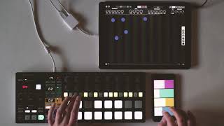 Video thumbnail of "can you see that I think (beatstep pro + ipad)"