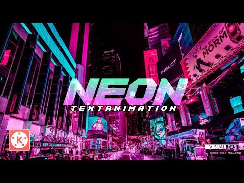 Glowing Neon Light Text Effects Kinemaster Tutorial
