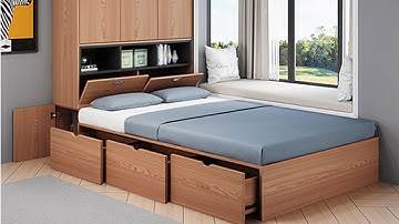 Giường ngủ gỗ công nghiệp có ngăn kéo giá rẻ tại AAD