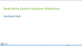 Read Write Excel in Selenium Webdriver using JAVA