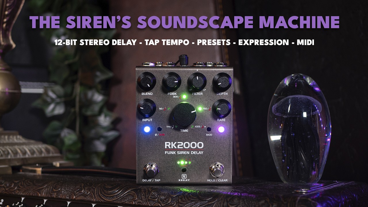 Keeley RK2000 Funk Siren Delay Demo