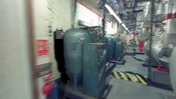 Point cloud data from a 3D laser scan of a plant room