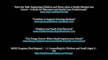 Additional Resources -Supporting Grieving Students in the School and the Classroom