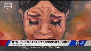 Teen honored for recording viral video