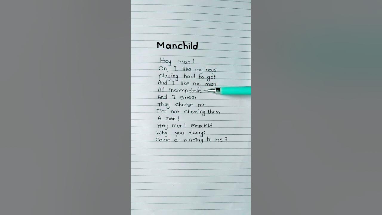 SABRINA CARPENTER - MANCHILD SONG LYRICS #SABRINACARPENTER#MAMCHILD#SONG#LYRICS#MUSIC#SHORTS