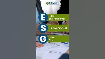What is ESG? What does it matters? #esg #samkiti #shorts