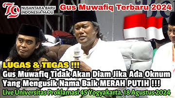 TEGAS !!! Gus Muwafiq Tidak Akan Diam Soal MERAH PUTIH - Gus Muwafiq Terbaru 2024