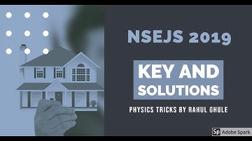 NSEJS 2019-20 Solutions Physics Q 21 23